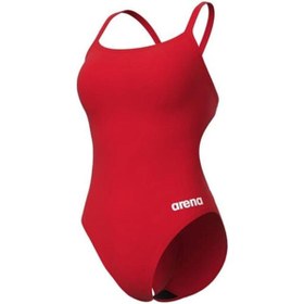 Resim Arena Team Swimsuit Challenge Solid Kadın Kırmızı Yüzücü Mayosu 004766450 