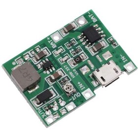 Resim TP4056 2A Lipo - Li Ion Micro USB Pil Şarj Devresi + Voltaj Yükse 