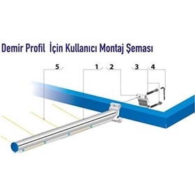 Resim Pakas Pks 02 Balkon Çamaşır Kurutma Askısı Askılığı Kare Profil Pakas Marka Kare Profil Demir için