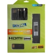 Resim Skypal Sa-3X1 Adma Hdmı Swich Mikro+Mikro+A 3'Lü Kablo 