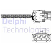 Resim DELPHI ES10969-12B1 Oksijen Sensoru (Renault:Laguna I 1.8 2.0 Megane I Clio I Safrane Twingo/Opel:Vectra B 2.5) 7700854506 ES1096912B1 (WF571452) 