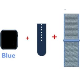 Resim Pazariz FK99 Plus Akıllı Saat Kablosuz Şarj Çift Kordon Wıreless Charger Mavi 
