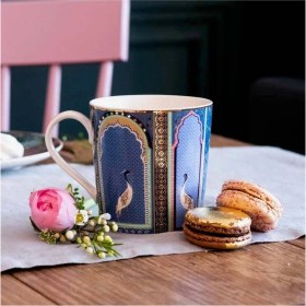 Resim Sara Miller Hindistan Kupası, Çivit Mavisi 