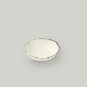 Resim Linens Natura Porselen 12 Cm Çerezlik Ekru-antrasit 