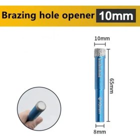 Resim 10MM 6mm 8mm 10MM 12MM 14MM 16MM Elmas Kaplı Matkap Ucu Kiremit Mermer Cam Seramik Delik Testere Matkap Elmas Karot Ucu Yemek Sondaj (Yurt Dışından) 