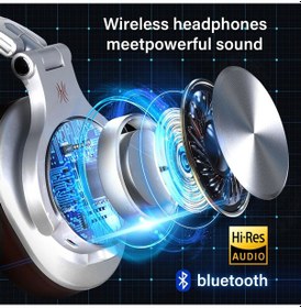 Resim Siyah Oneodio A70 Fusion Kablolu Kablosuz Bluetooth 5.2 Kulaklık Telefon Için Mic Over Ear Studio Dj Kulaklık Kayıt Kulaklığı 