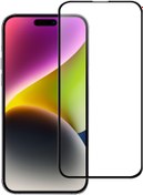 Resim İphone 15 Pro Telefon Ekran Koruyucu İçin Siyah Cam Ekran 