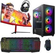 Resim Turbox Tx4600 i7 4770 16GB Ram 2TB SSD 4GB GTX 1050 Ti 27 Curved Oyuncu Masaüstü Bilgisayarı 