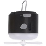 Resim Açık Kamp Asma Nemlendirme Fanı Ortam Işığı 0914 Siyah 