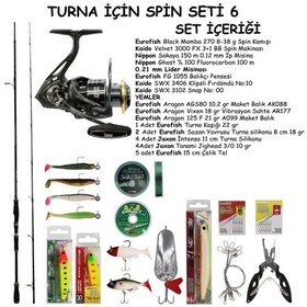 Resim Turna Avı İçin Spin Olta Seti 6 