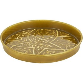 Resim Karaca Home Donna Dekoratif Tepsi Hardal 20 Cm 