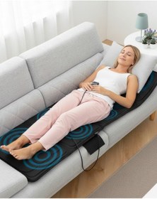 Resim Titreşimli Isıtmalı Masaj Yatağı Sırt Boyun Ve Tüm Vücut Rahatlatıcı Çok Renkli 