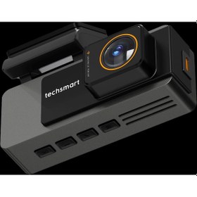 Resim Techsmart 2 Kanal 2k + 1080p Araç İçi Kamera Wifi Gps Gece Görüşlü Çift Kamera Araç Dvr 