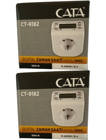 Resim Cata CT-9182 3680W 16 Amper Dijital Zaman Saati (2 Adet) 