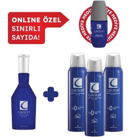 Resim Caldion Classic Erkek Edt Parfüm 100 ml & Deodorant 3*150 ml Avantajlı Set, Roll On HEDİYELİ 