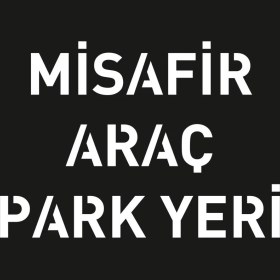 Resim Boyama Şablonu Misafir Araç Park Yeri Kompozit 100x100cm 