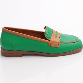 Resim Dgn 010-1 Kadin Loafer Ayakkabi Çimen Yeşili 