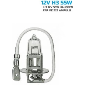 Resim Marsilyan Sentinel H3 Halojen Far Ampülü 12V 55WATT Sarı 
