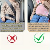 Resim 1/2 Adet Set, Güvenlik Kemeri (Omuz Kollu Göbek Bandı) Setleri, Araba Güvenlik Kemeri Ayar Tutucu Boyun ve Omuz Koruma Durdurucu Göbek Bandı 