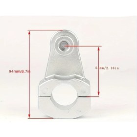 Resim Chuangyinshop Black 22mm & 28mm Motorcycle Handlebar Riser Mount Ayarlanabilir Kelepçe 2.2cm 2.8cm Tüm Motorlar İçin 