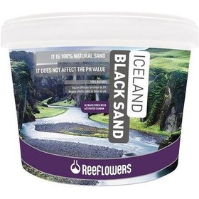 Resim Reeflowers Iceland Black Sand Akvaryum Kumu 25kg (1-2mm) 