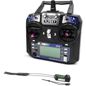Resim Geeroyoo Flysky Fs-i6 2.4ghz 6ch Afhds 2a Verici + Fs-ia6b Alıcı Drone/helikopter/planör İçin Ppm/ibus Portlar Jzr-gy 