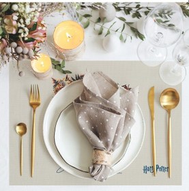 Resim Adawall Home Hogwarts Kumaş Amerikan Servis 4'lü Set Çok Renkli 