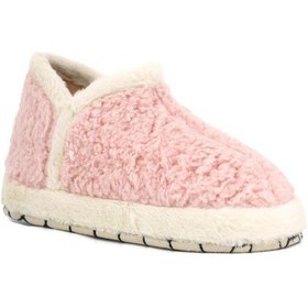 Resim Wordex Pwr Eb085 Kadın Peluş Kışlık Panduf Ev Botu Pofuduk Ev Ayakkabısı Pudra 