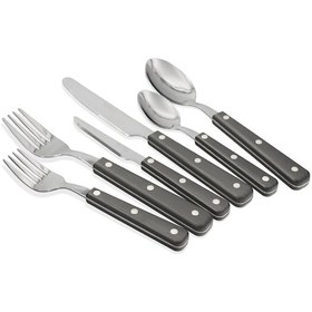 Resim The Mia Dark Çatal Kaşık Bıçak Takımı 36 Parça Siyah 