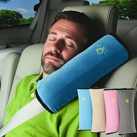 Resim 1pc Huihuangmaoyi Evrensel Uygun Polyester Koltuk Kemeri Yastığı Omuz Koruma ile - Nefes Alabilir Ergonomik Tasarım, 3 Renk (Mavi/Bej/Pembe) Araba Güvenliği ve Konforu için, Koltuk Kemeri Kılıfı, Araç İç Mekan Aksesuarı, Konfor Sürüş Aksesuarı, Yumuşak Dokulu Kılıf, Uzun Mesafe Seyahati, Şık Aksesuar, Dayanıklı Malzeme, Uzun Mesafe Sürücüler 