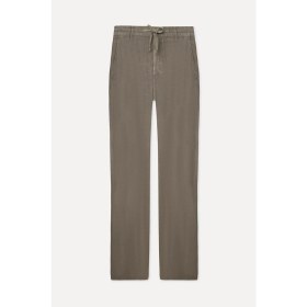 Resim Mudo Erkek Vizon Rengi Straight Fit Keten Pantolon 