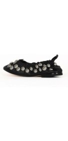 Resim Bueno Shoes Siyah Deri Kadın Düz Babet 30WA24223 30WA24223 