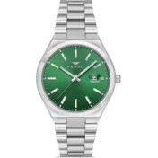 Resim Ferro F11386A-A6 Quartz Çelik Gri Yeşil Kadran 40 mm Erkek Kol Saati 