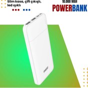 Resim Phixi Basic P10 10000mah Powerbank 10w - 2 Port Led Gösterge - Taşınabilir Şarj Cihazı 