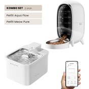 Resim Petfit Aqua Flow WiFi Akıllı Otomatik Kedi Köpek Su Pınarı - Meow Pure 3L WiFi Kameralı Akıllı Otomatik Mama Kabı 