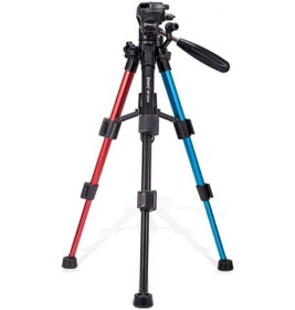Resim Sones Jmary Kp-2203 Taşınabilir Alüminyum Alaşımlı Teleskopik Slr Kamera Telefon Fotoğrafçılığı Tripod Kırmızı 