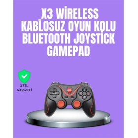 Resim Android Uyumlu Gamepad X3 Game Stick Oyun Kolu Bluetooth Bağlantılı 