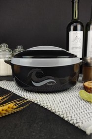 Resim Digithome Paslanmaz Çelik Hazneli Yemek Termosu 1000 ml Siyah - Ckr3149 C320.025 