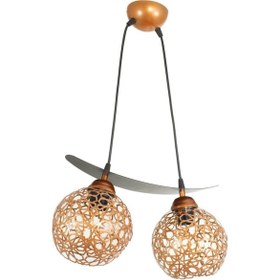 Resim Tekli Selçuklu Motif Kayık Model Tarz Sarkıt Avize S 