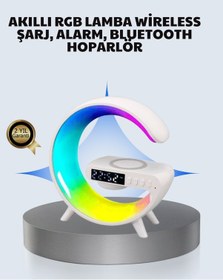 Resim Başucu İçin Tasarlanmış Kablosuz Şarjlı Gece Lambası Ve Bluetooth 