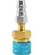 Resim Jeehugo R1234yf/r12'den R134a'ya Ac Şarj Uyumlu Hızlı Bağlayıcı, 14mm/13mm Alüminyum Adaptör - Otomatik Kapatma, Kolay Kurulum 