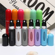 Resim 4 Adet 5ml Mini Parfüm Atomizer, Şık Çok Renkli Yeniden Doldurulabilir Hafif Plastik Kılıflı Seyahat Dostu Alt Dolgulu Sprey Şişe, Koku ve Makyaj Püskürtme İçin, Taşınabilir Kullanım İçin İdeal 
