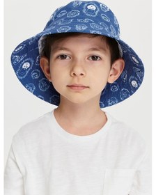 Resim Benitto Kids Erkek Çocuk Desenli Bucket Şapka 7007-lacivert 