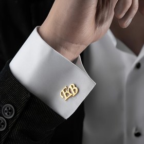 Resim 1 Çift Erkek Cufflinks - Özel Tasarım 304 Paslanmaz Çelik ile Baş Harfleri "EB" - Şık Ceketler ve Gömlekler için, Babalar, Eşler, Arkadaşlar, Oğullar için İdeal Hediye, Resmi Giyim | Şık Tasarım | Dayanıklı Yapı, Cuff Links 