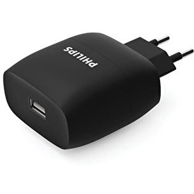Resim Philips DLP2501/78 1 USB Çıkışlı Siyah Duvar Şarj Cihazı 