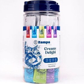 Resim Zampa Creamy Delight Kedi Krema Ödül Maması 30 lu Paket (16 gr x 30 Adet) 