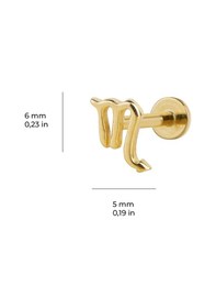 Resim Goldkupe Akrep Burç Piercing-6473 
