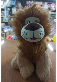 Resim Sevimli Aslan Peluş Oyuncak İthal Organic Kumaş 35 Cm Hediyelik Uyku Arkadaşı Kahverengi 