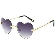 Resim Rhaegal Moda Kadın Güneş Gözlüğü, Uv Koruma, Aşk Kalp Desenli, Degrade Renk Lenswhıte51mavi Degrade Mavi Degrade 