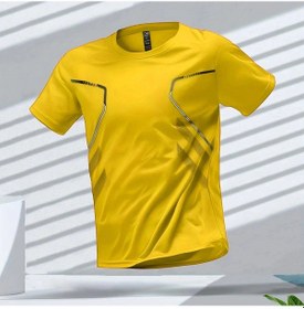 Resim Snapbuy Erkek Spor Tişörtü - Koşu, Egzersiz, Çabuk Kuruyan, Nefes Alabilir Kısa Kollu T-shirtturuncu Turuncu 